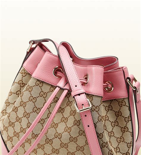 pink floral gucci bag bucket|gucci tote bag with zipper.